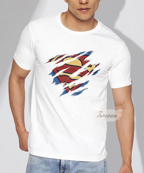 Superman t shirt clearance white